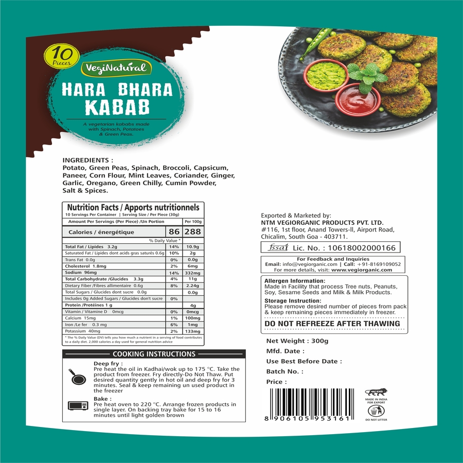 VegiNatural Hara Bhara Kabab - Image 3