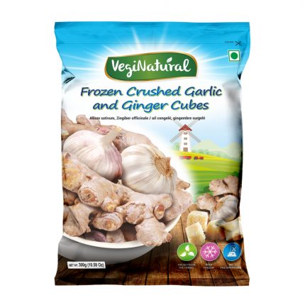 VegiNatural IQF Ginger & Garlic Cubes